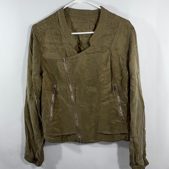 Blank NYC Lightweight Soft Olive Green Jacket Size M - Picture 1 of 7